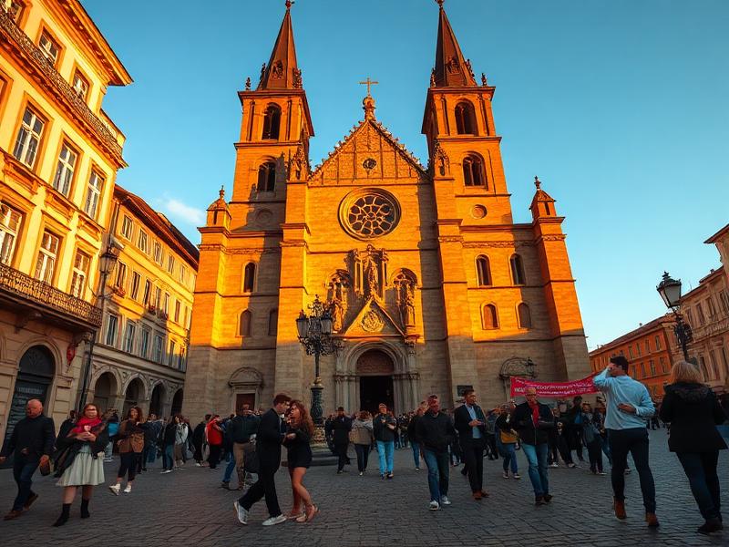Peregrinos llegando ligeros a Santiago de Compostela